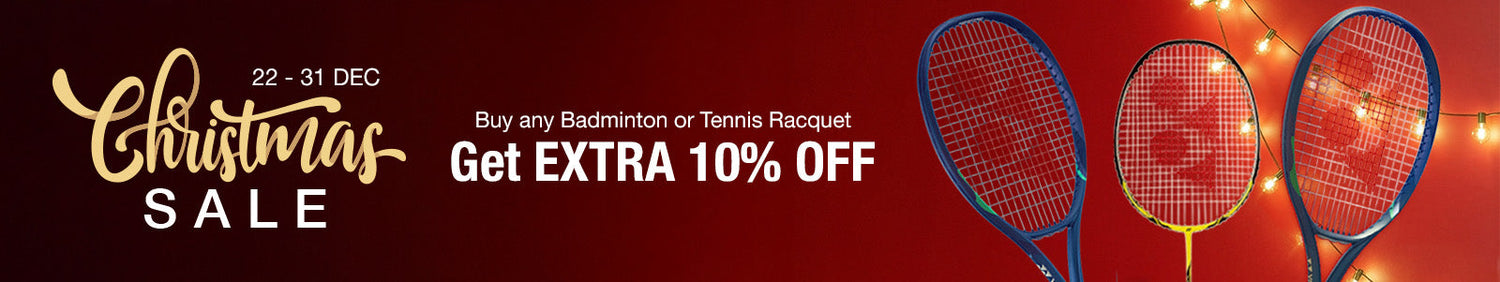 racquet get additional 10% on Top [22Dec - 31Dec]